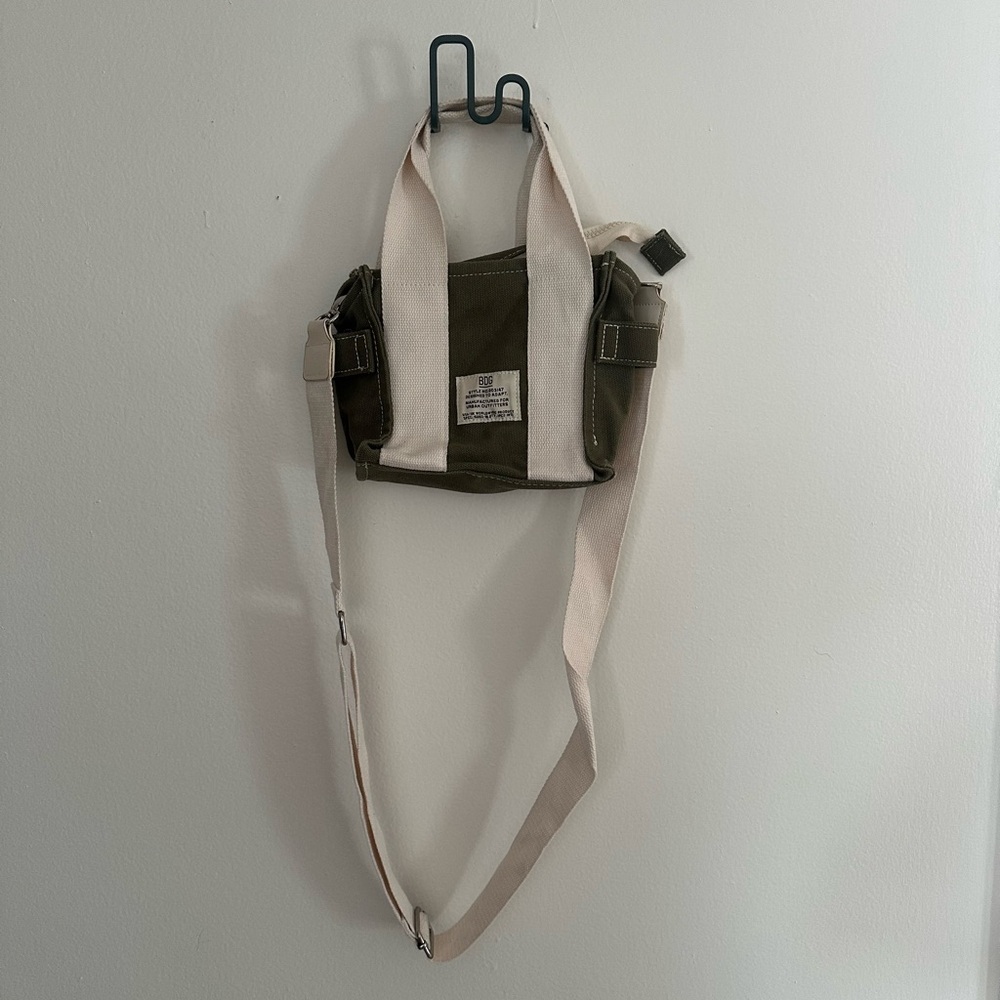 Olive Green and Cream Bag